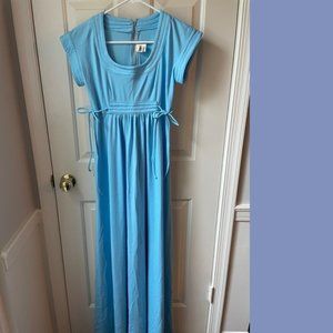 Vintage Azure Blue Gown